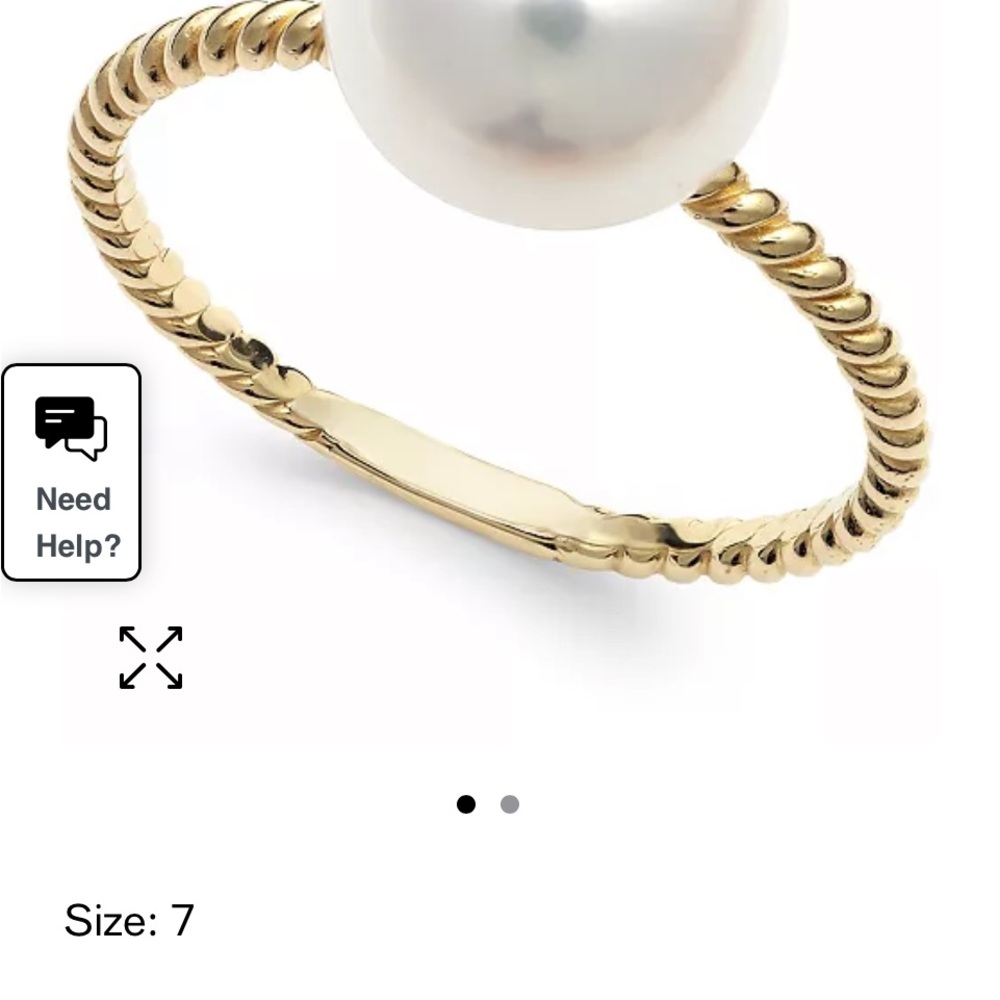 Gold Pearl Ring